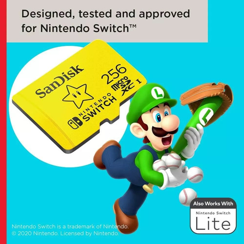 . Sandisk Memoria Micro Sd Xc U3 V30 4k 256 Gb Nintendo