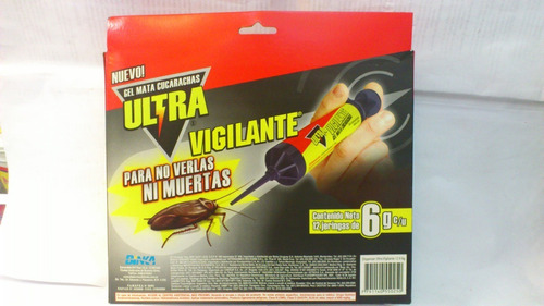 Caja 12u Gel En Jeringa Mata Cucaracha Vigilante Veneno Cebo