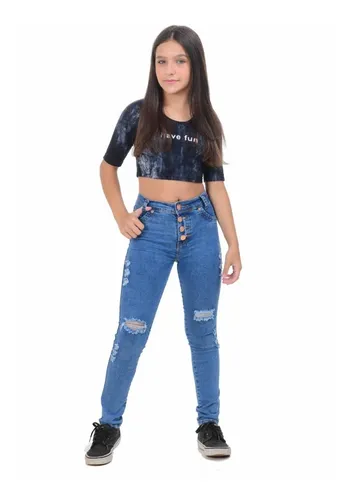 Calça jeans para best sale meninas
