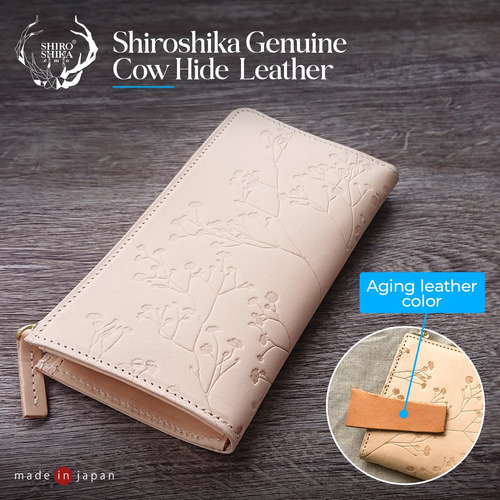 Shiroshika Ssa04 Cartera Larga De Cuero Para Mujer Cartera L