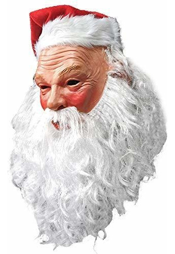 Realistic Santa Claus Latex Mask Christmas Costume Cosplay O
