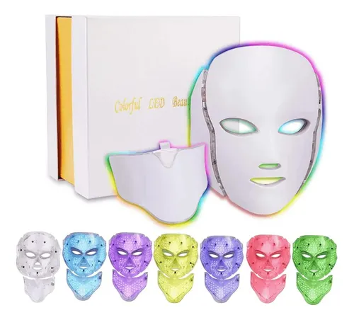 comprar Mascara Led 7 Colores Con Cuello