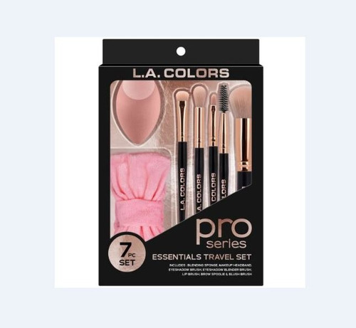 Kit De Brochas Essential Travel L.a. Colors. 7 Piezas