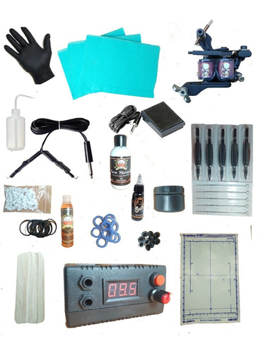 Kit Tattoo Inicial Tatuajes Tatuar Completo N1