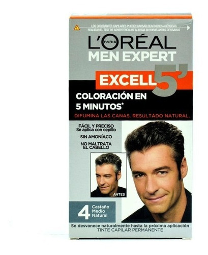 Tinta Loreal Excell 4 Color Castaño Medio Natural