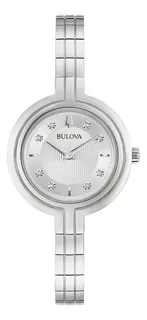 Reloj Bulova Rhapsody 96p214 de acero plateado para mujer