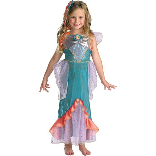 Disfraz Para Niña Ariel Disney Talla 7-8 Halloween 
