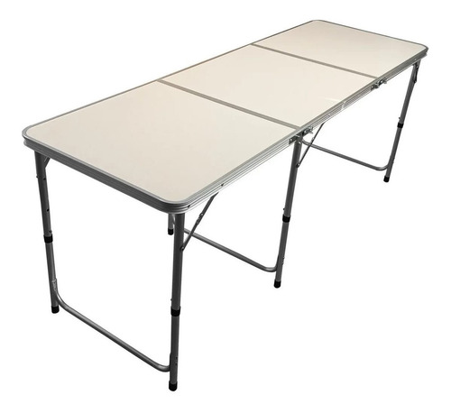 Imagen 5 de 9 de Mesa Plegable Transportable Lavable Camping 180x60cm