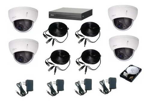 Kit 2camara Mini Domo Ptz Dahua Sd22204igc 1080p 4x Exterior