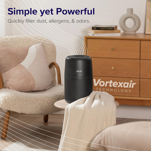 Purificador De Aire Levoit Core Mini-p Para Dormitorio Y Hog
