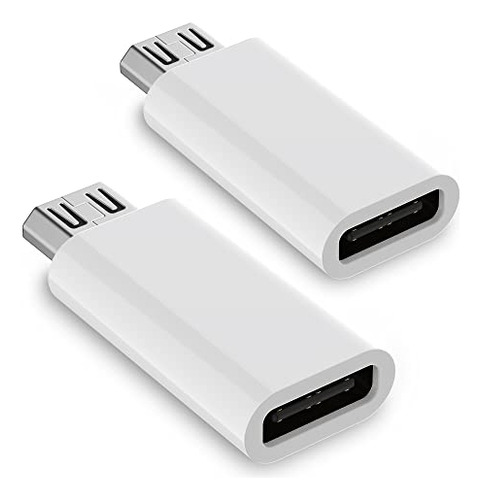 Adaptador Usb C A Micro Usb, Paquete De 2 Unidades Tipo C He