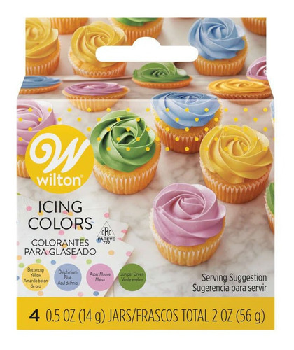 Set X 4 Colorantes Wilton En Gel Colores Jardín