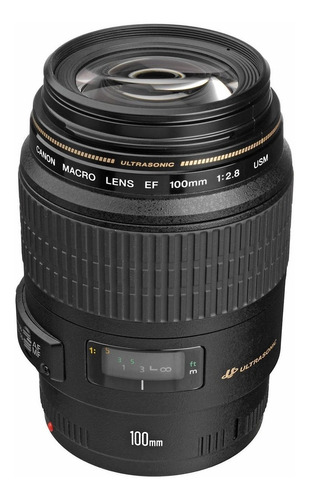 Lente Canon Macro 100mm Ef Usm F/2.8 -nf+garantia