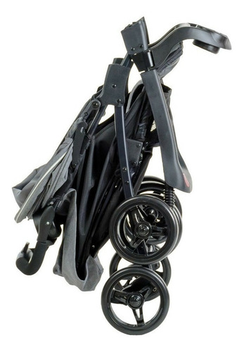 Cochecito de paseo travel system Kiddy C10 travel system gris melange con chasis color negro