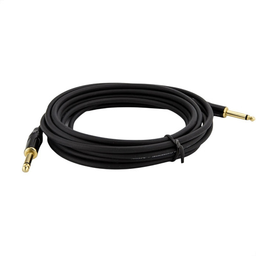 Cabo P10 Para P10 Mono Profissional - Preto 2 Mt