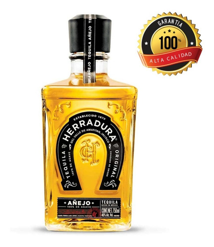 Tequila Herradura Añejo Imp Mexico - mL a $380