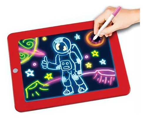 Pizarra Magica Led Magic Sketchpad Colores Plumones Niños