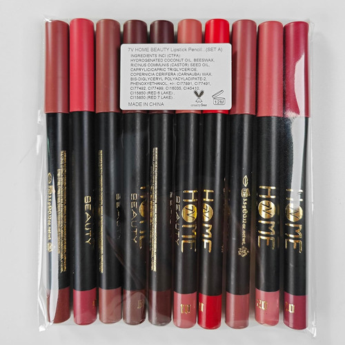 Juego De Lápices De Labios Mate, 10 Lápices Labiales De Alto