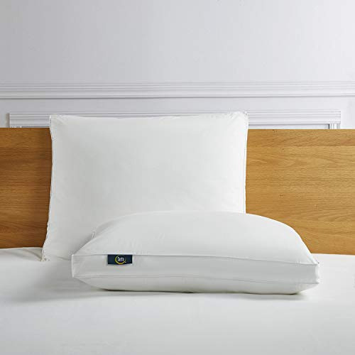 Almohada De Plumas De Ganso 233 Hilos Jumbo X2