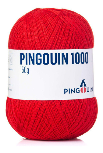 Linha Pingouin 1000 150g - Vermelho Tomate 0314