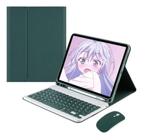 Funda For iPad Air 4 10.9 A2325 A2316 Teclado Con Mouse Ñ