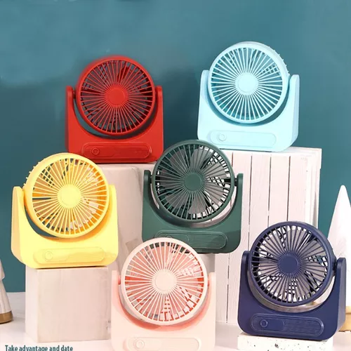 Ventilador pequeño de plástico para escritorio, Mini ventilador