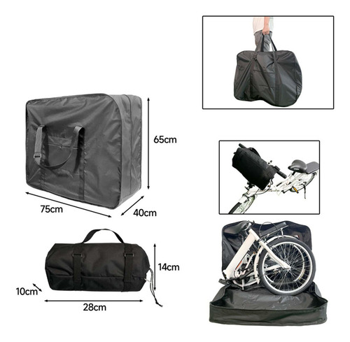 Bolsa De Transporte Dobrável Para Bicicleta, 83 Cm X 33 Cm