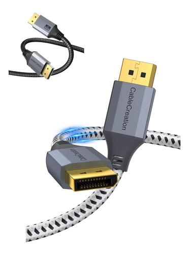 Cabl Displayport 1.4 8k Cable Dp 1.2 4k Nailon Trenzado Para