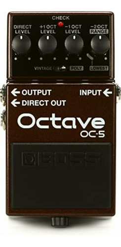Boss Oc-5 Pedal Polifónico Para Guitarra/bajo Octava