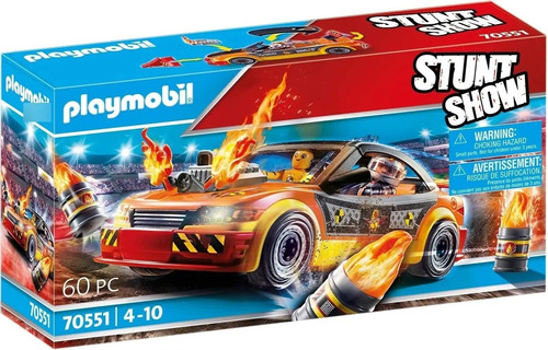 Playmobil® Stuntshow Auto Chocador Con Figuras Intek 70551