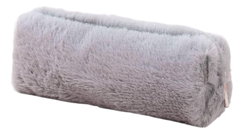 Estuche Portátil Para Lápices, Estuche De Papelería, Gris