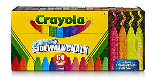 Crayola - Tiza Para Acera, Lavable, Al Aire Libre, Regalos