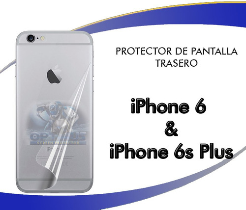 Screen Zafiro Protector Pantalla iPhone 6 7 Plus Back