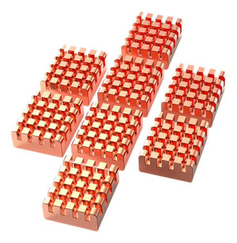 Cooler De Cpu Com Dissipador De Calor De Cobre De 8 Peças