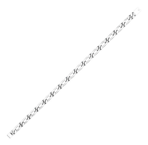 Esclava Pulsera De Plata Ley .925 Hombre Agálea Diámetro 0 Cm Largo 20