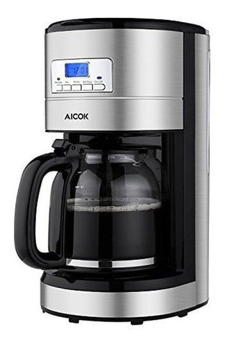 Cafetera Aicok 12 Tazas Cafetera Programable  Temporizador