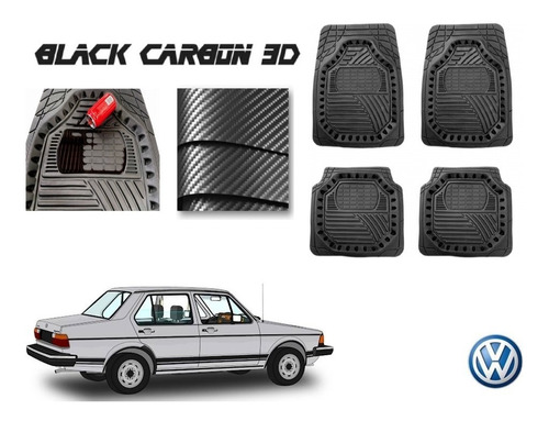 Tapetes Premium Black Carbon 3d Vw Atlantic 1981 A 1987