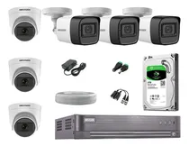 Comprar Kit 6 Cámaras De Seguridad Hikvision 5mp 03 Camaras Audio