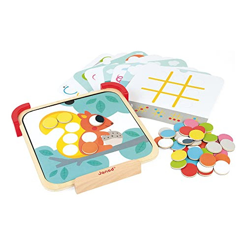 Janod Estoy Aprendiendo Colores Chips Magnético Juego 3fj62