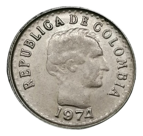 Colombia Moneda 10 Centavos 1974