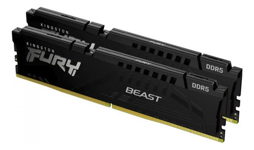 Memória Ddr5 Kingston Fury Beast, 16gb (2x8gb), 5200mhz