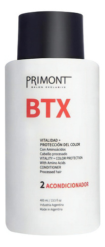 Acondiccionador Reestructurante Btx Primont X400 Ml