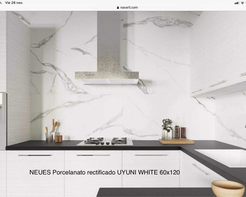 Kav Porcelanato Español Uyuni White Puli Rect 60*120 Carrara