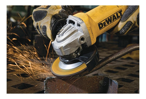 Esmeriladora Amoladora Angular 4½' Uso Rudo Dewalt Dwe4212b3 Color Amarillo