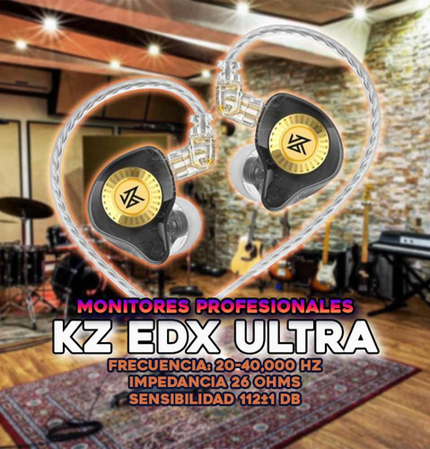 Monitores Profesionales In Ears Kz Edx Ultra