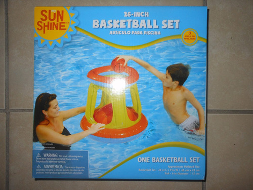 Basketball Set Sun Shine Artículo Infable Para Piscina