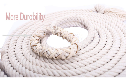 Nico See Wonder Cuerda De Saltar Holandesa Doble De 16 Pies. Color White