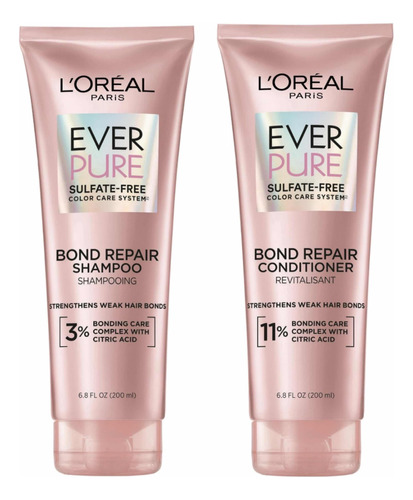 Loreal Everpure Bond Pack Shampoo Y Acondicionador Reparador