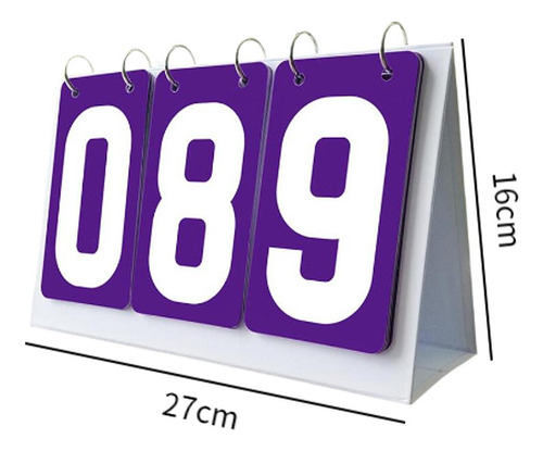 Marcador Deportivo Flip Number Score Board Para FĂștbol