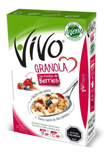 Imagen 2 de 2 de Cereal Vivo Granola Berries 370 G